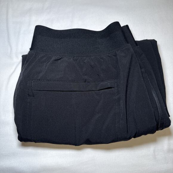 Athleta High Rise Front Seam Straight Pants Womens 6 Black Pockets Pull On EUC - Picture 14 of 14